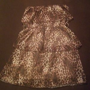 Mad modele strapless dress. Size L.